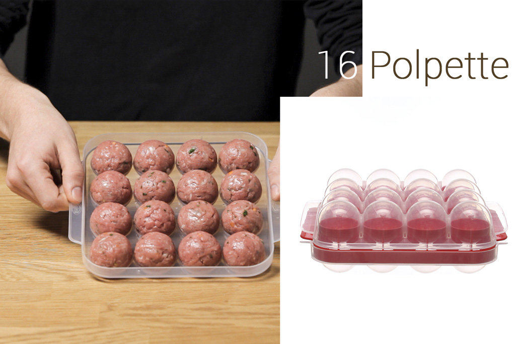 Stampo per 16 polpette uguali Kasanova Snips – Foodiary